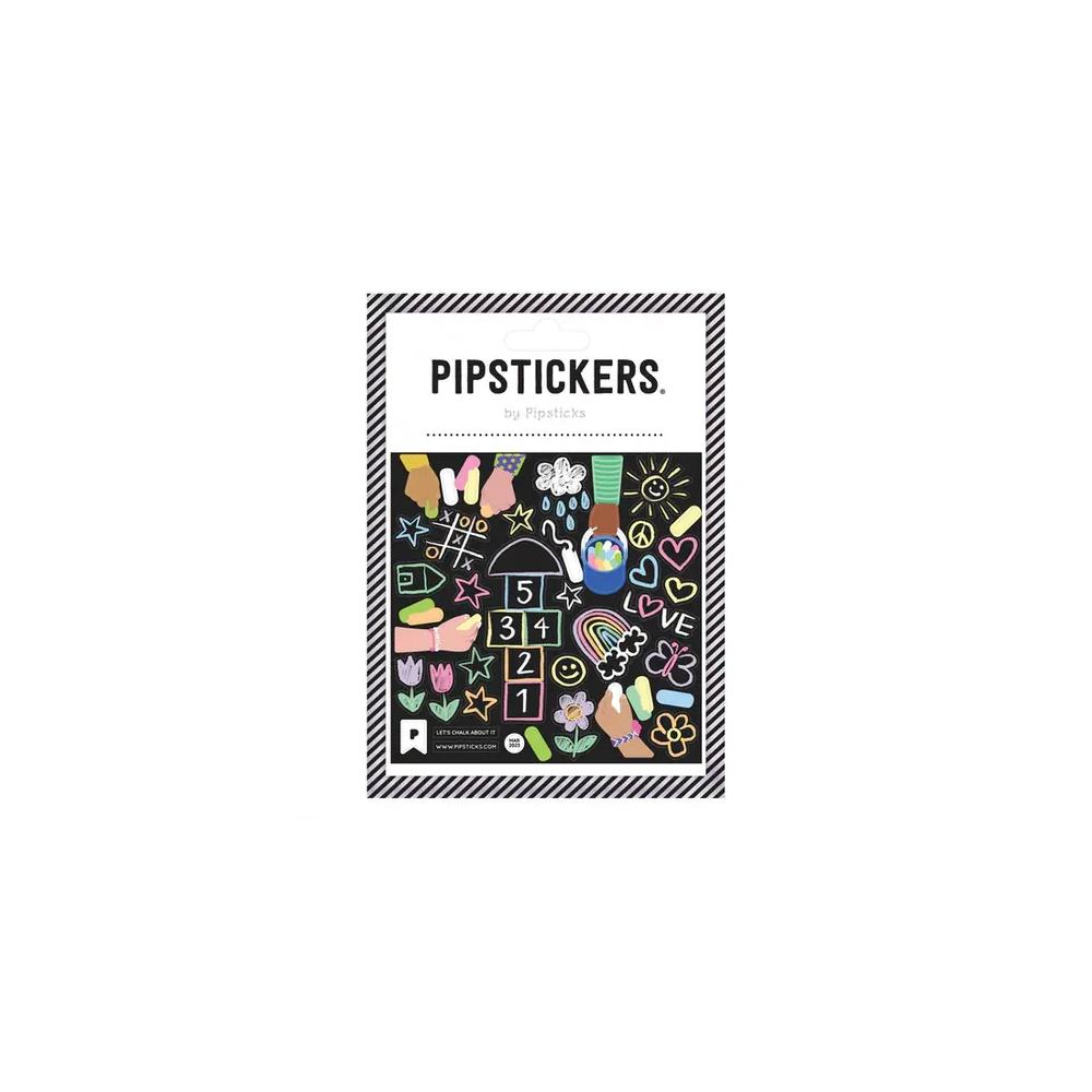 Pipsticks, Stickers, Art & School, 4"x4", Let's Chalk About It, 768051